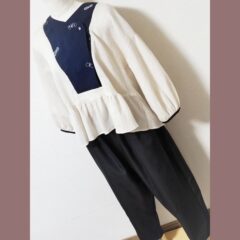 新作紹介　ヨークブラウスとゆるっとテーパードパンツ